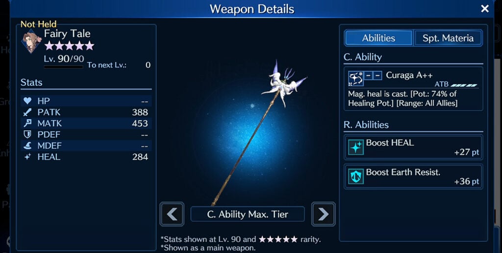 Final Fantasy VII: Ever Crisis Aerith Weapon