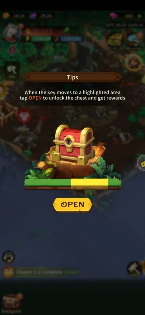 Opening Treasure Chests