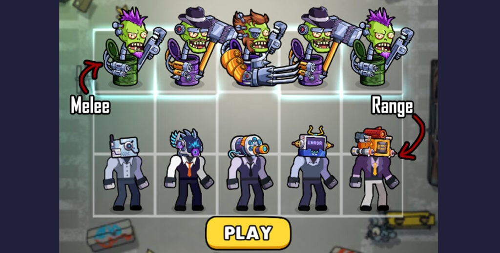 Merge War Zombie vs Cybermen placement