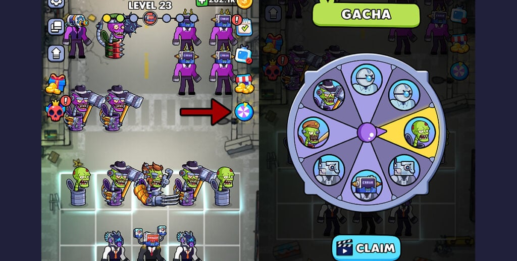 Merge War Zombie vs Cybermen gacha