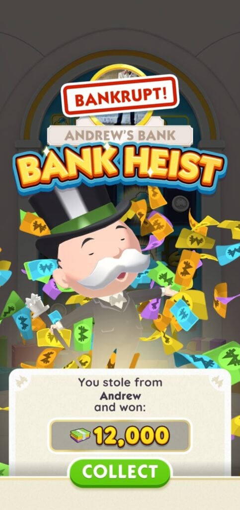 Monopoly Go - bank heist reward