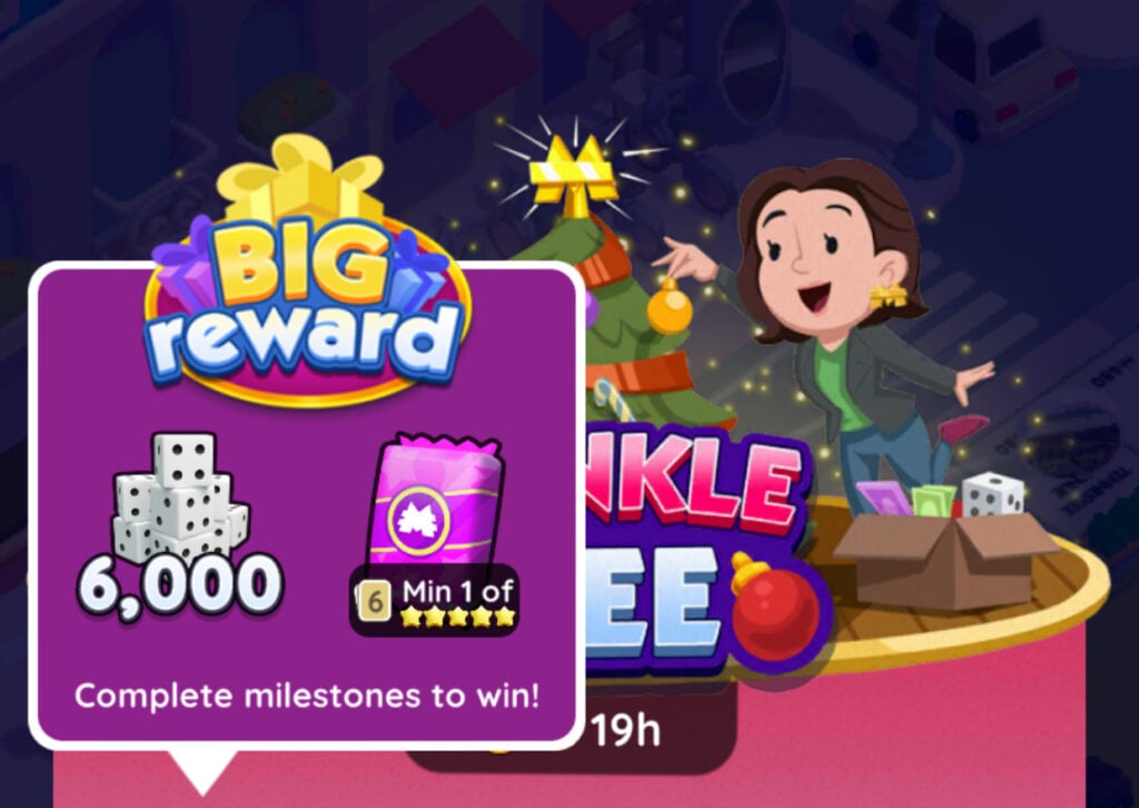 Events - Big rewards like dice and cash