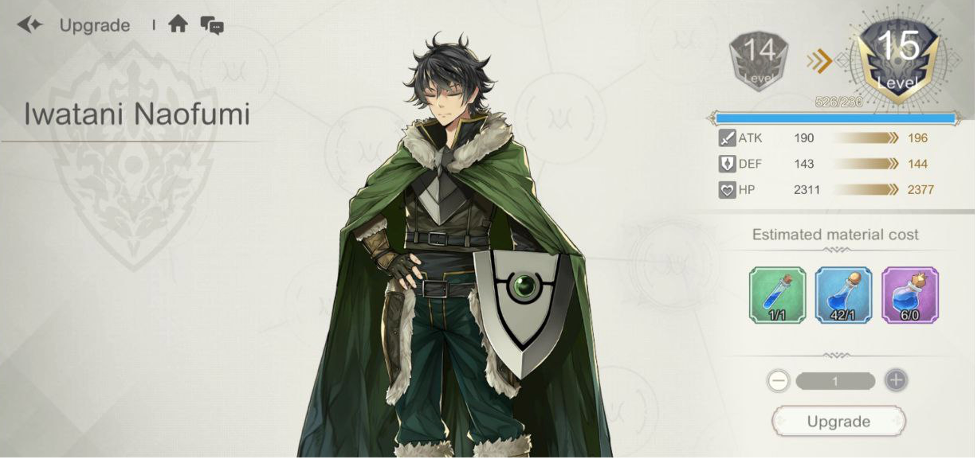 upgrade the shield hero