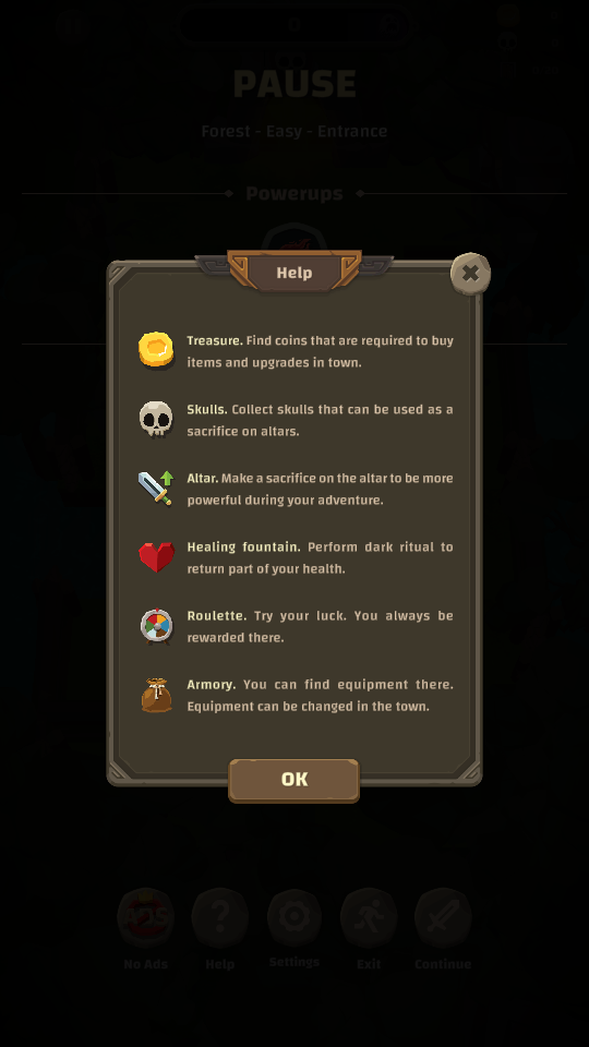 Icons in Dungero: Archero Roguelike RPG.