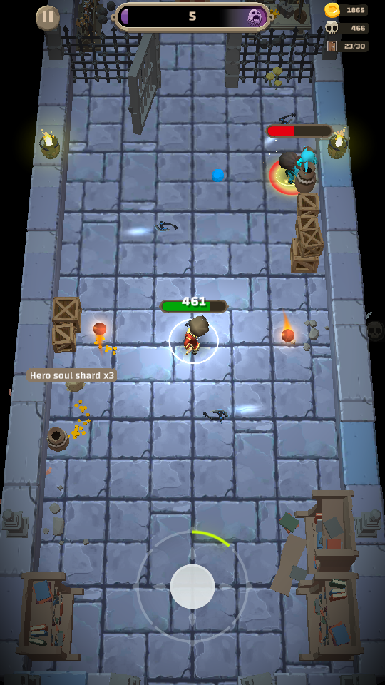 A blue Goblin in Dungero: Archero Roguelike RPG.