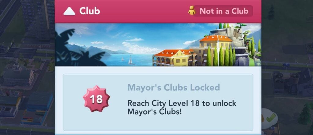 SimCity - BuildIt clubs