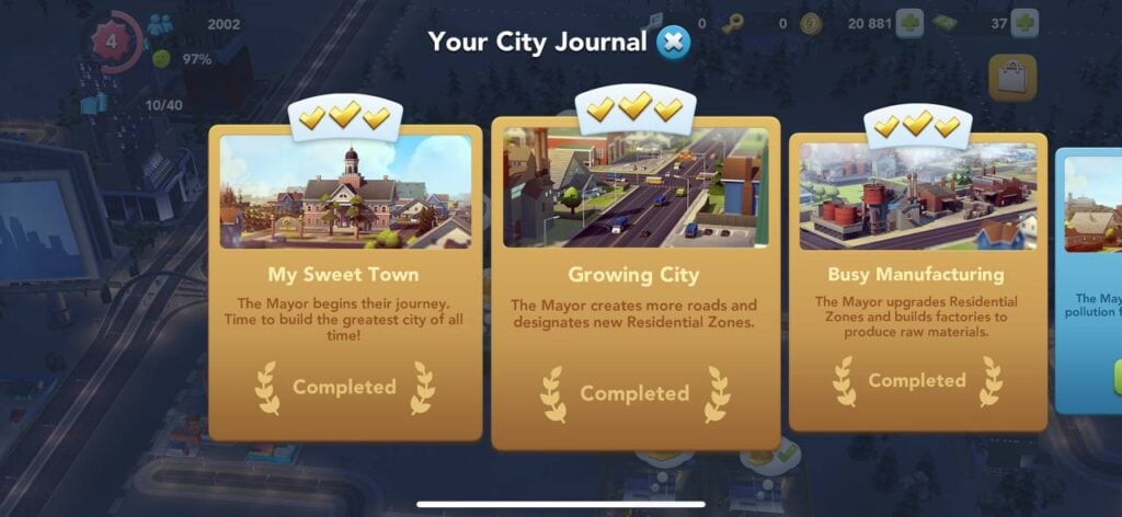 SimCity - BuildIt city journal