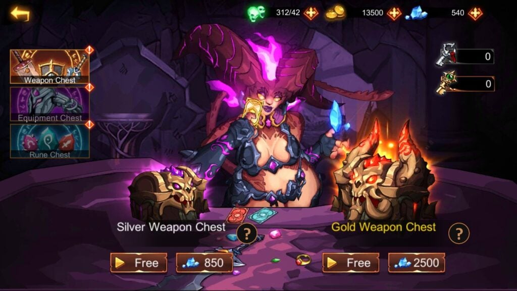 Unlocking Chests